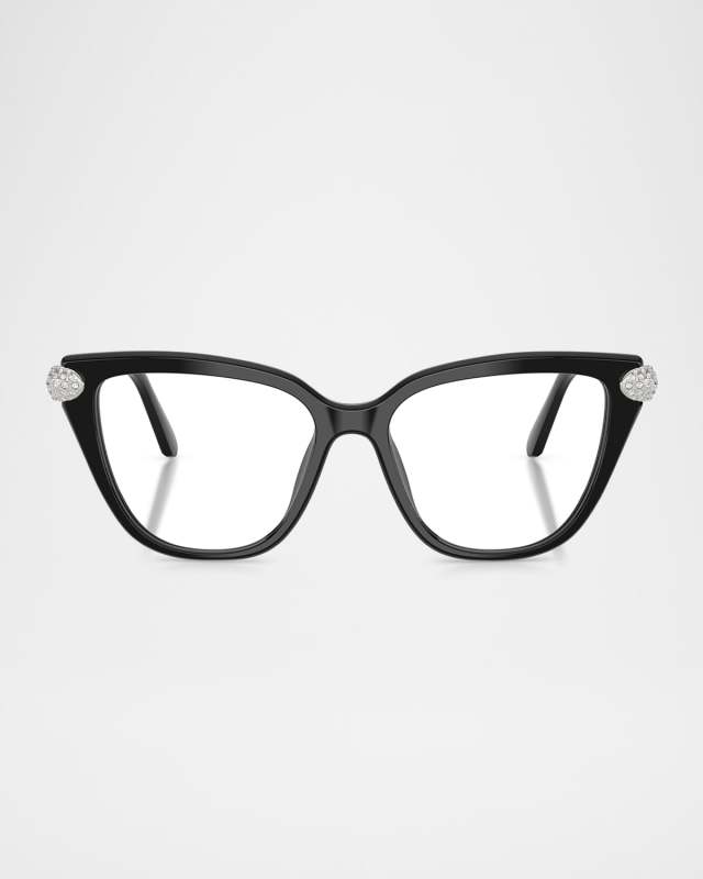 SK2045 Crystal Cat-Eye Acetate Optical Frames